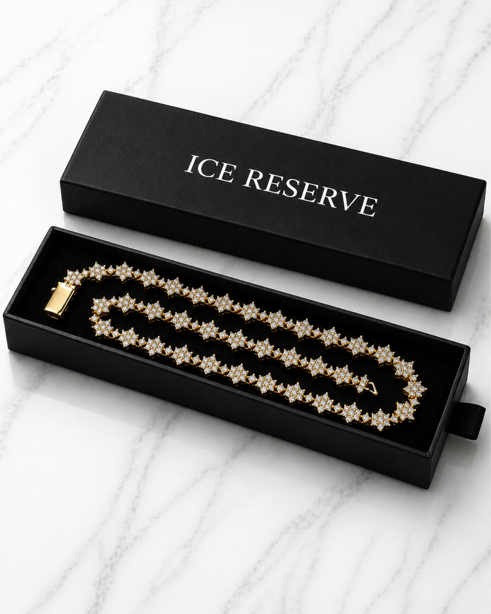 Golden Blossom Tennis Chain