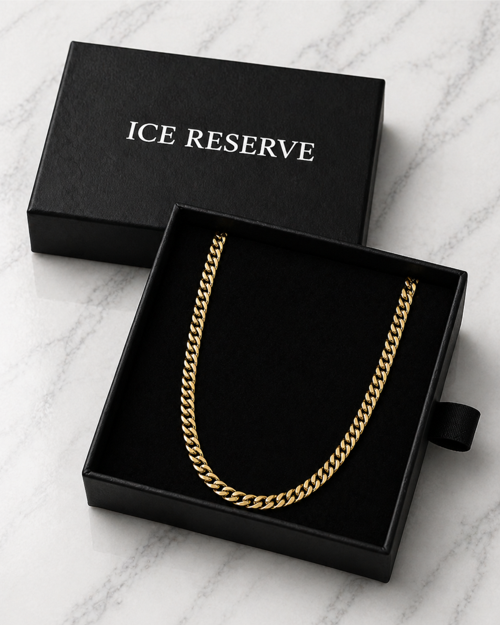Ice Reserve Style men's stainless steel chain necklace