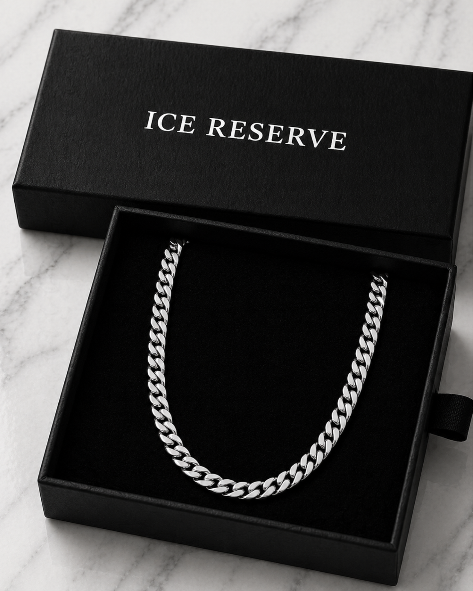 Ice Reserve Style men's stainless steel chain necklace