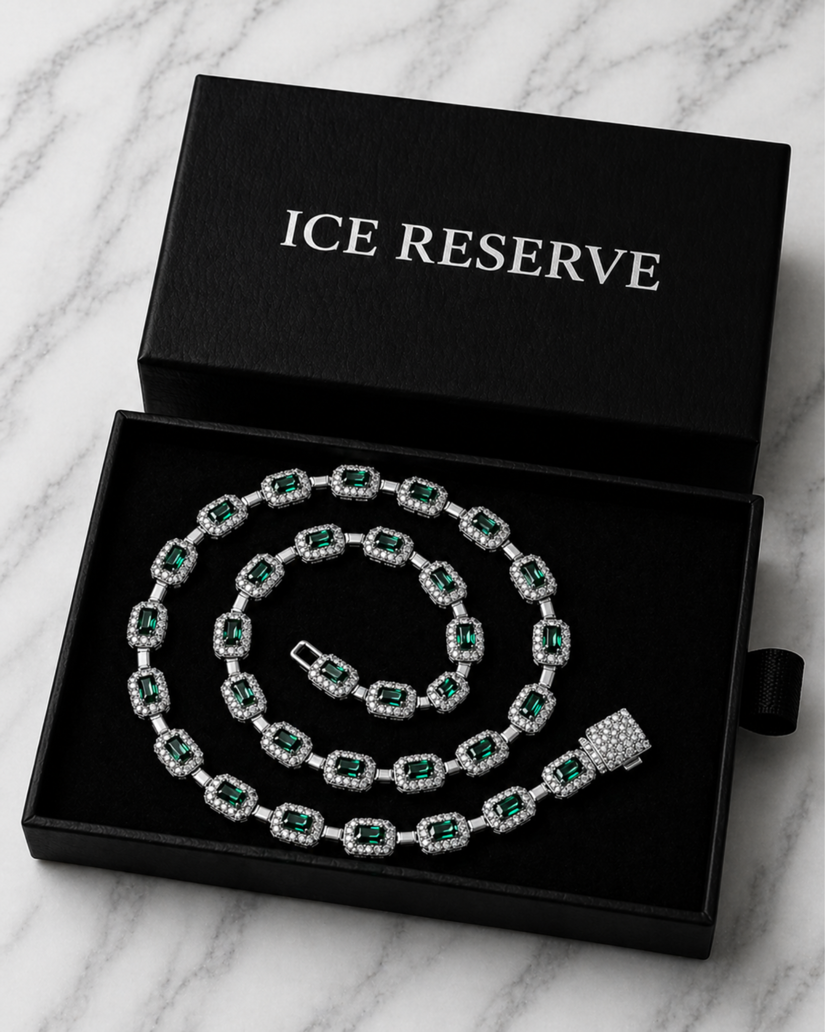 Emerald Ice Tennis Chain