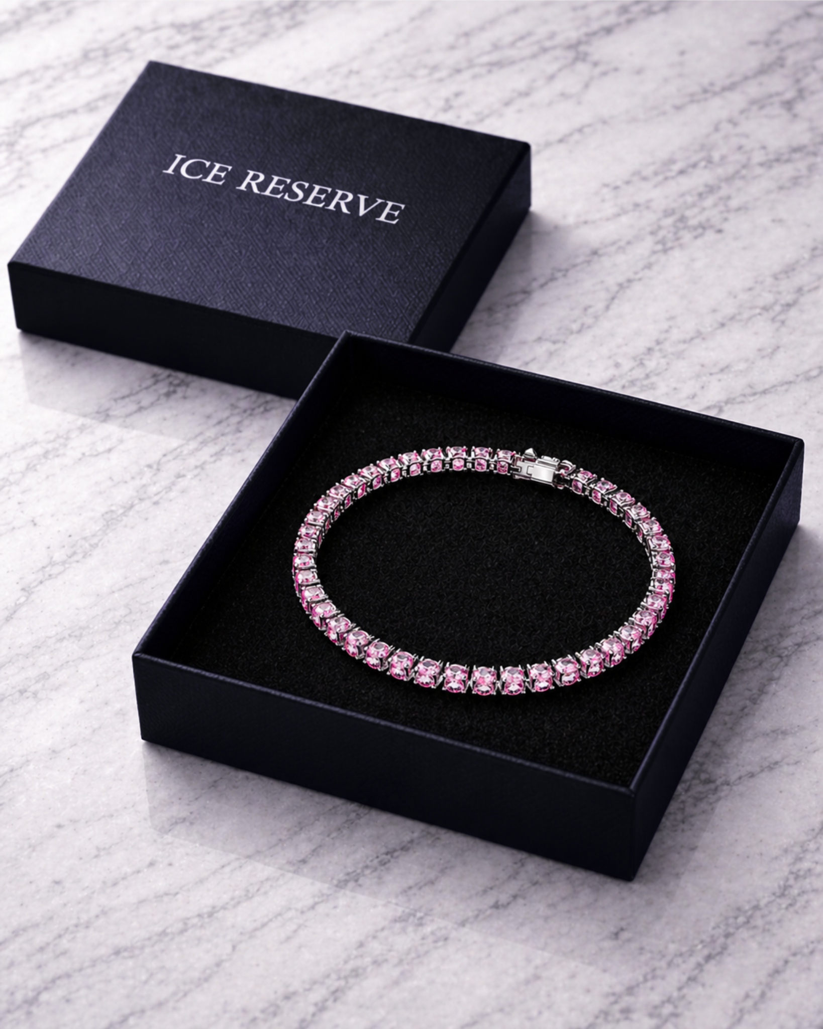 Tennis Bracelet Rhodium Plated 3mm