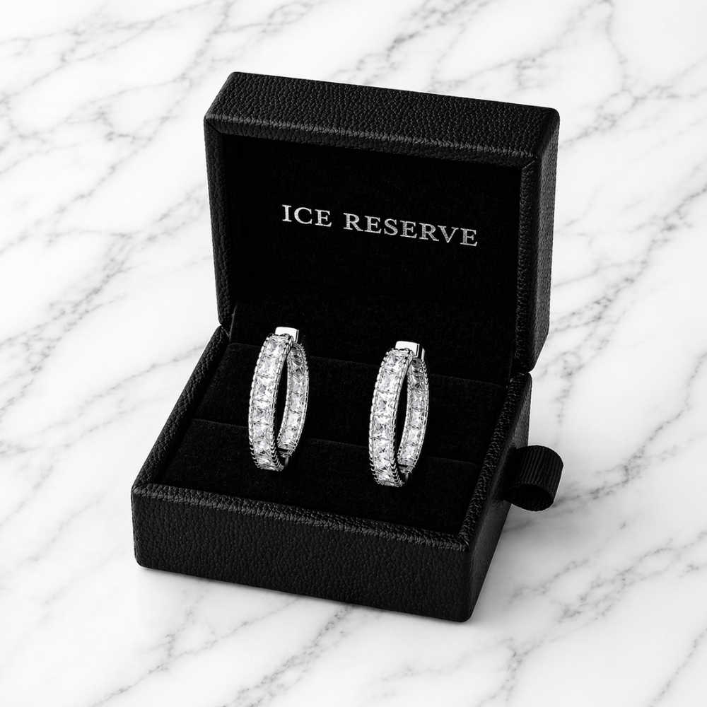 Crystal Line Hoops