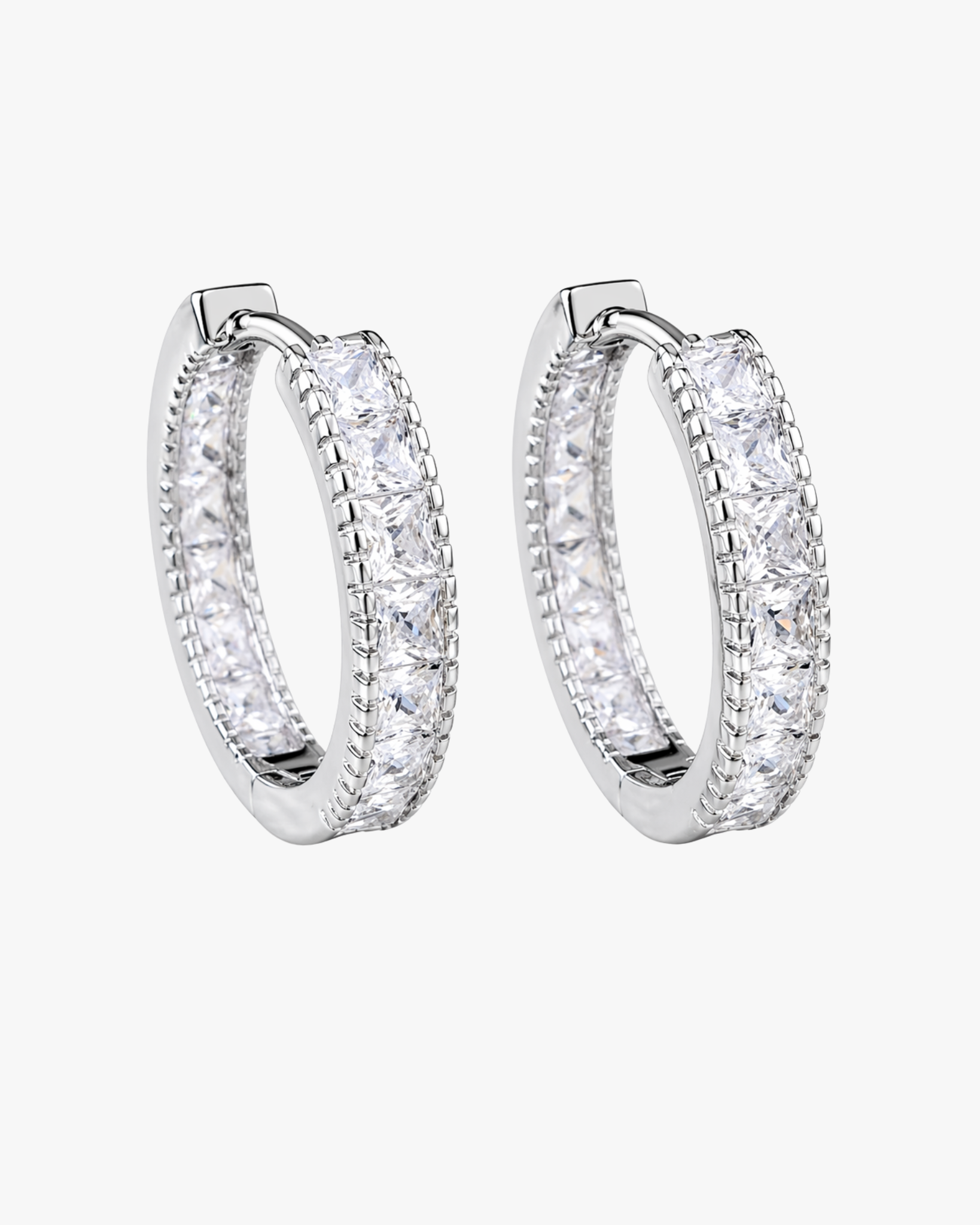 Crystal Line Hoops