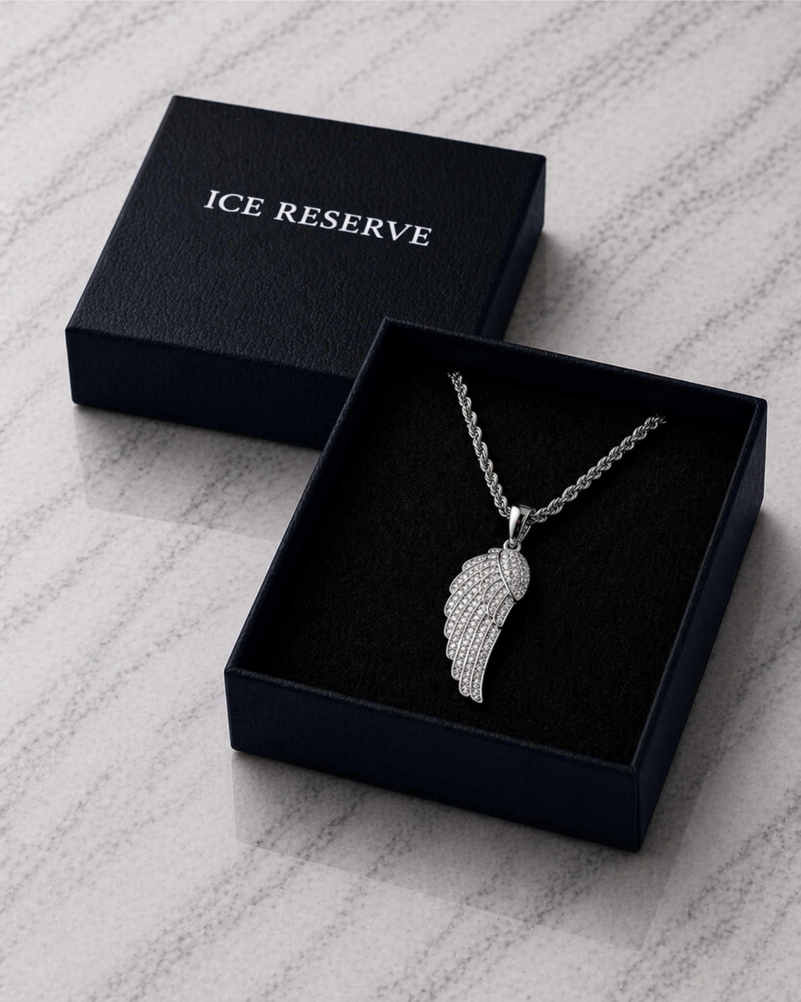 Iced Out Wing Pendant