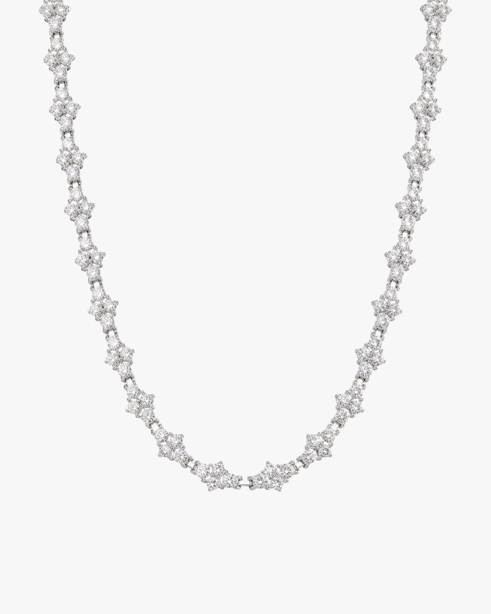 Floral Tennis Necklace