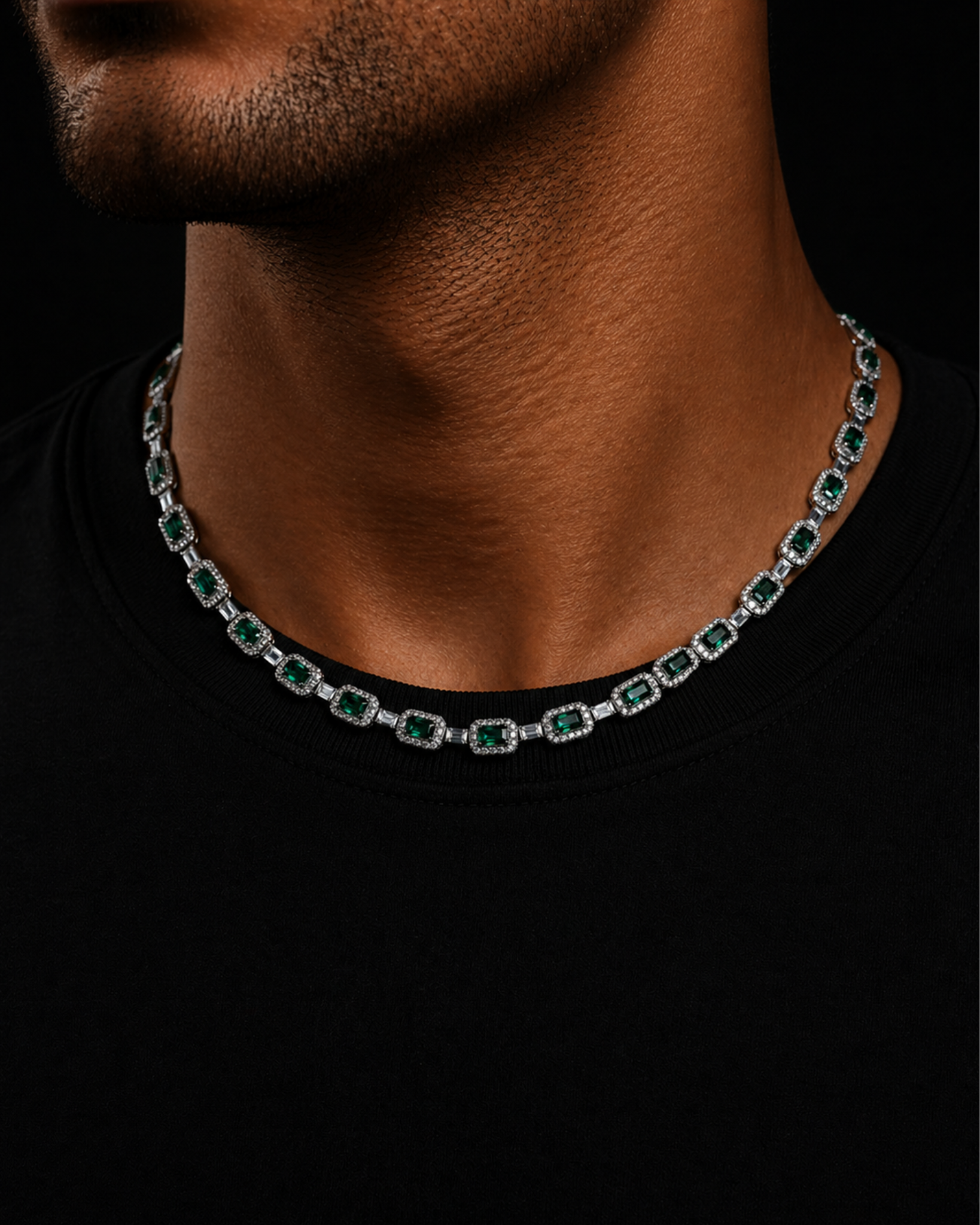 Emerald Ice Tennis Chain