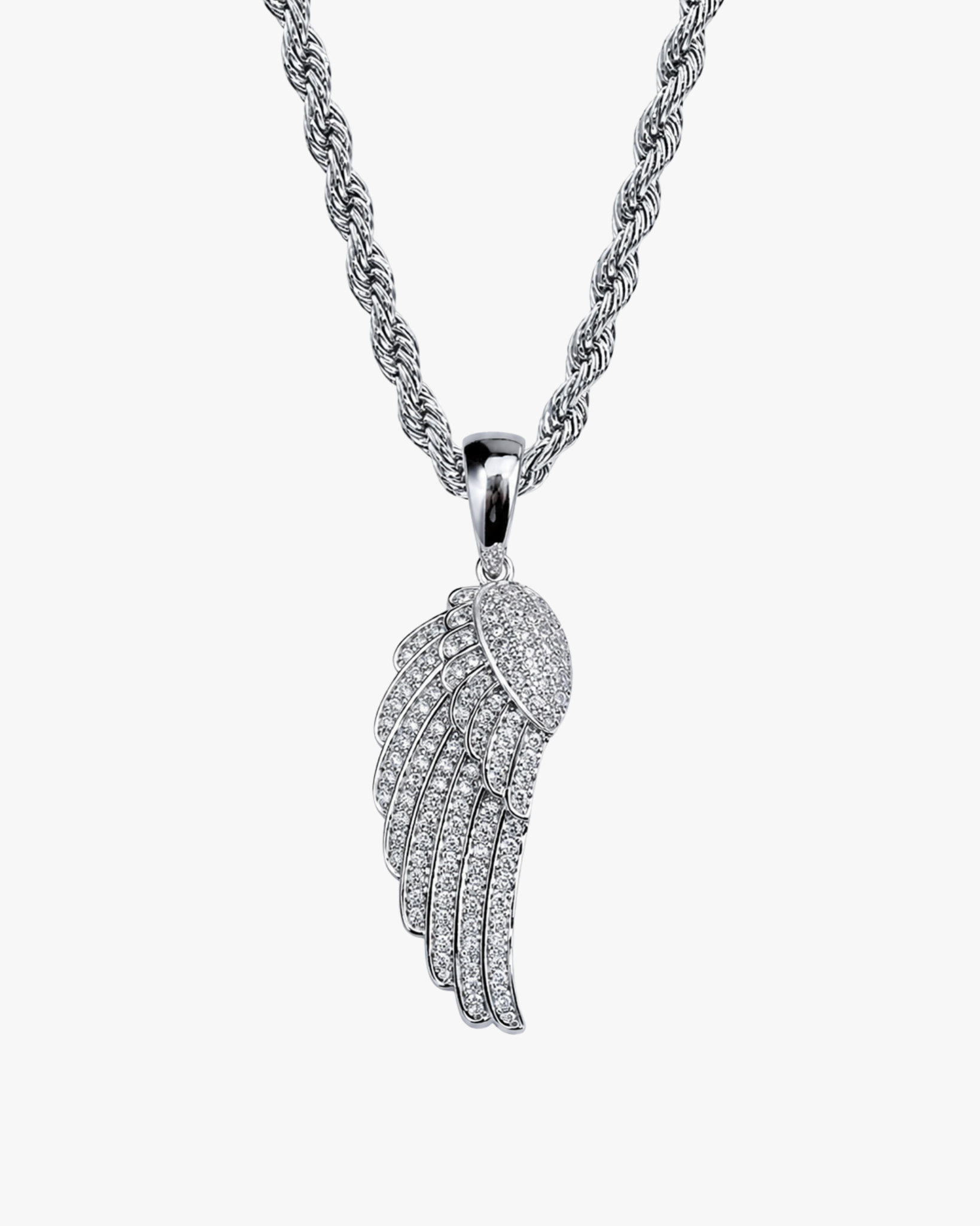 Iced Out Wing Pendant