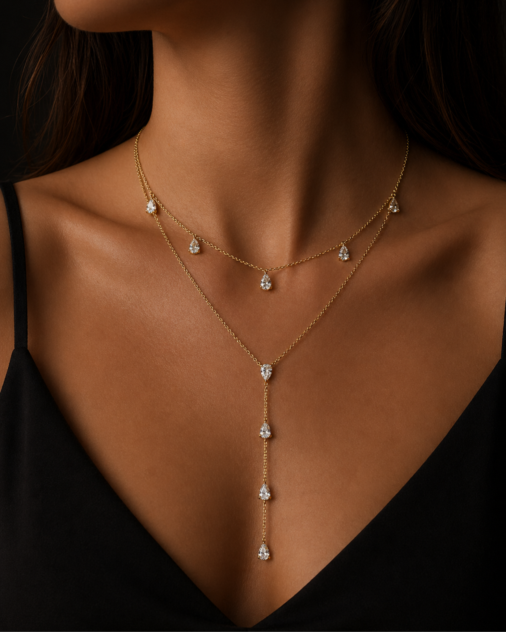 Crystal Drop Necklace