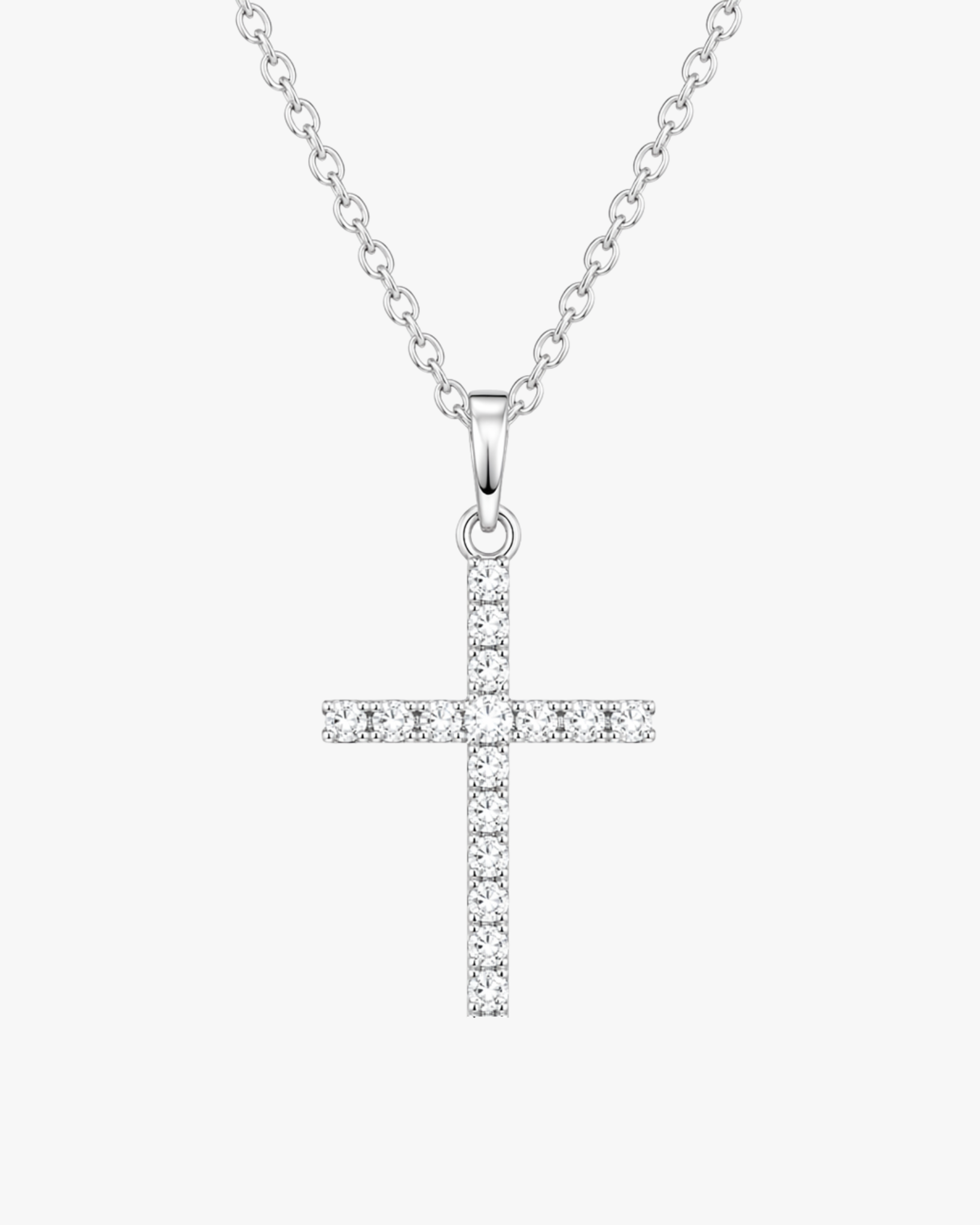 Silver Dimond Cross