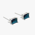 Blue Noir Studs