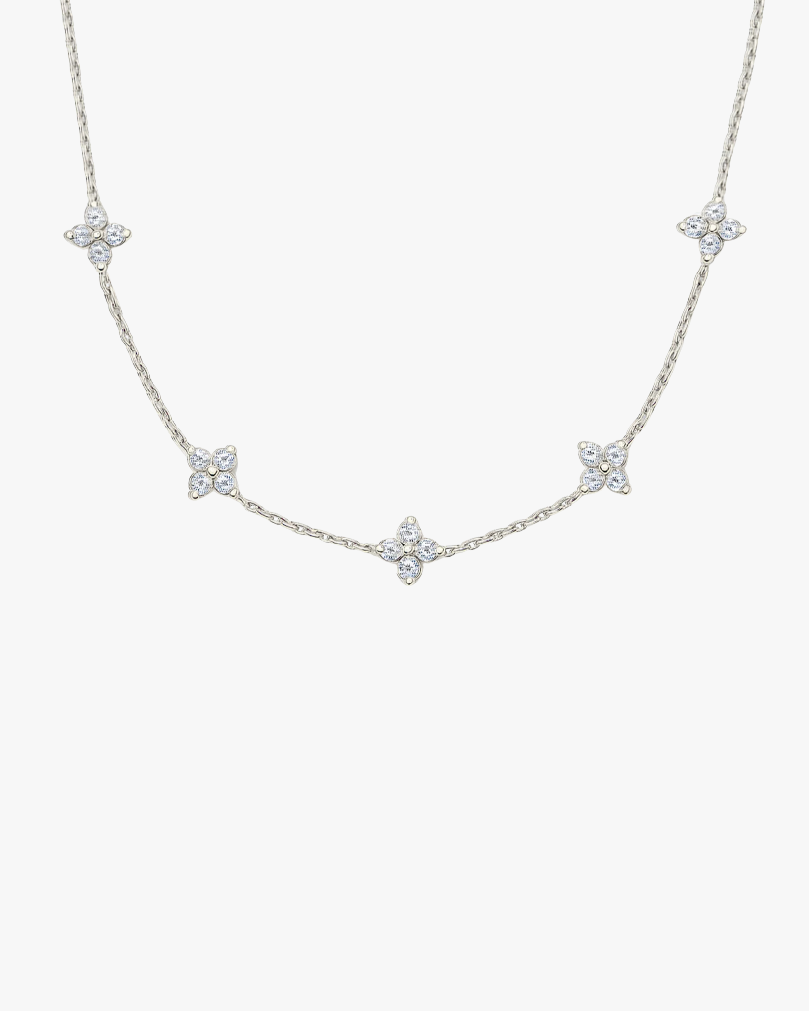 Silver Fleur Necklace