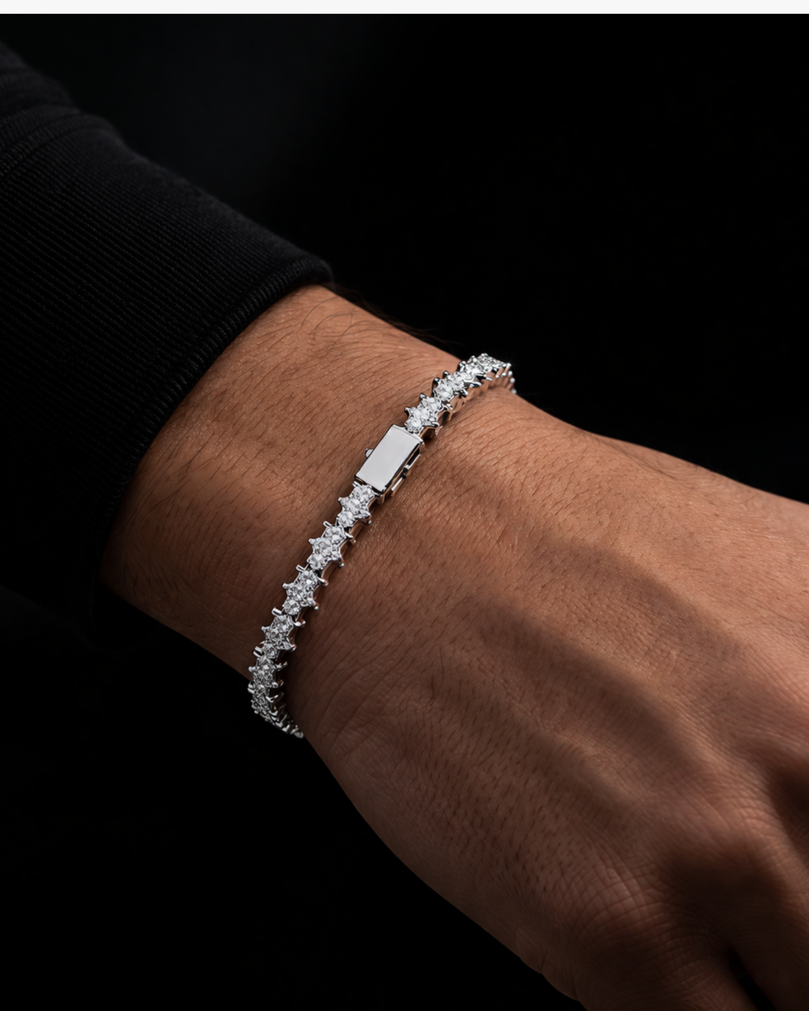 Floral Tennis Bracelet